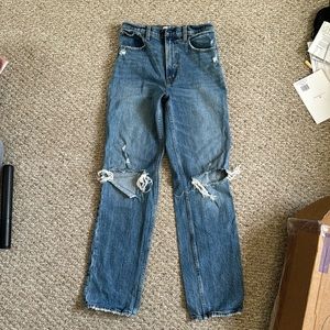 Abercrombie 90s straight ultra high rise